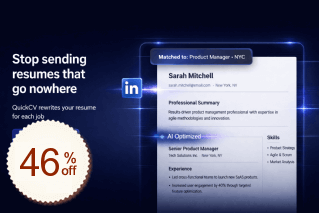 QuickCV Discount Coupon Code