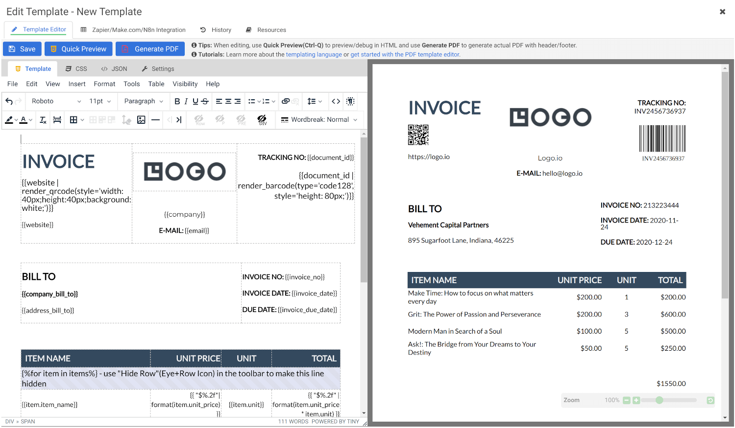 APITemplate.io Screenshot