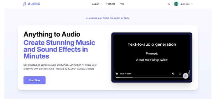 AudioX Screenshot