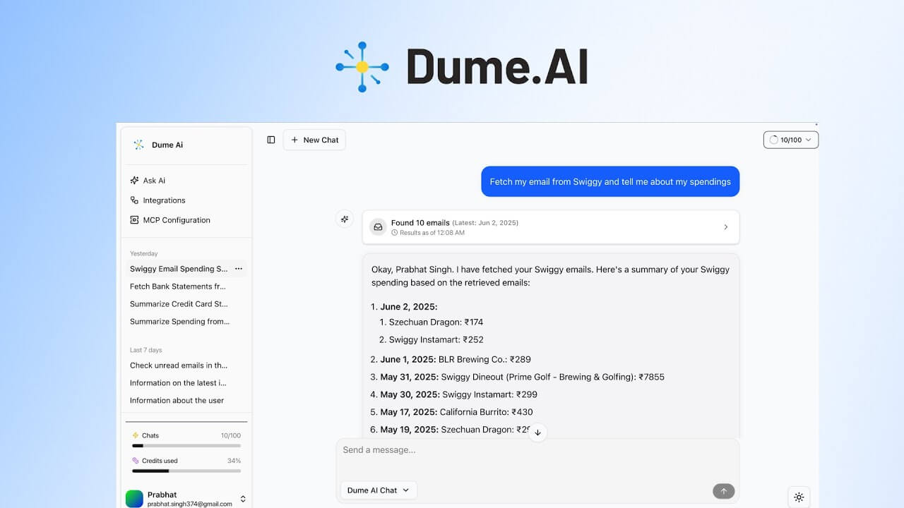 Dume AI Screenshot