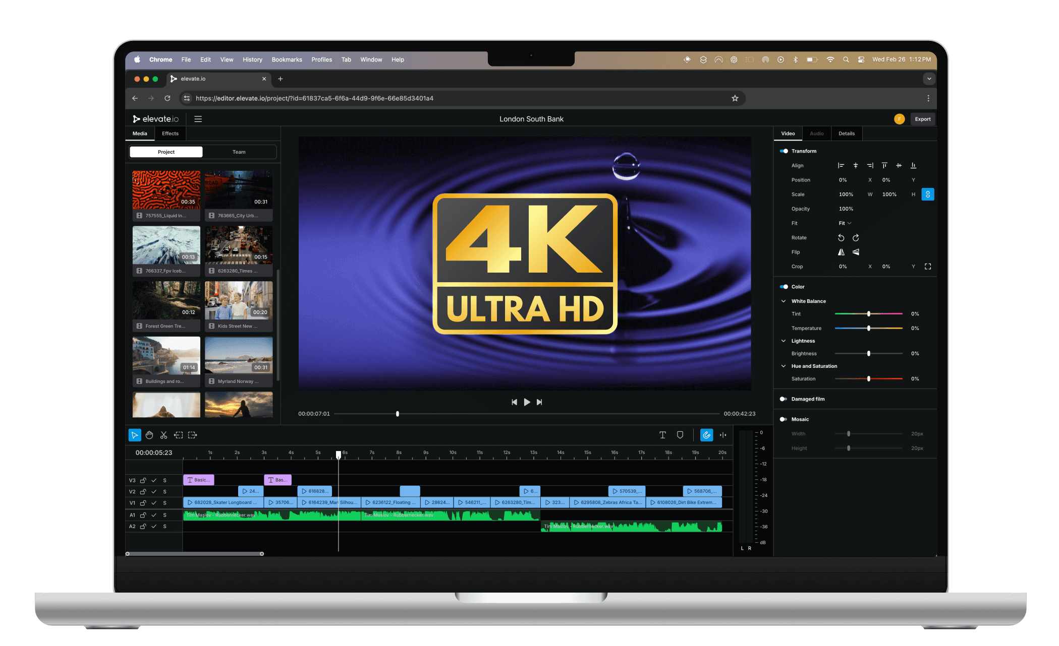 elevate.io Screenshot