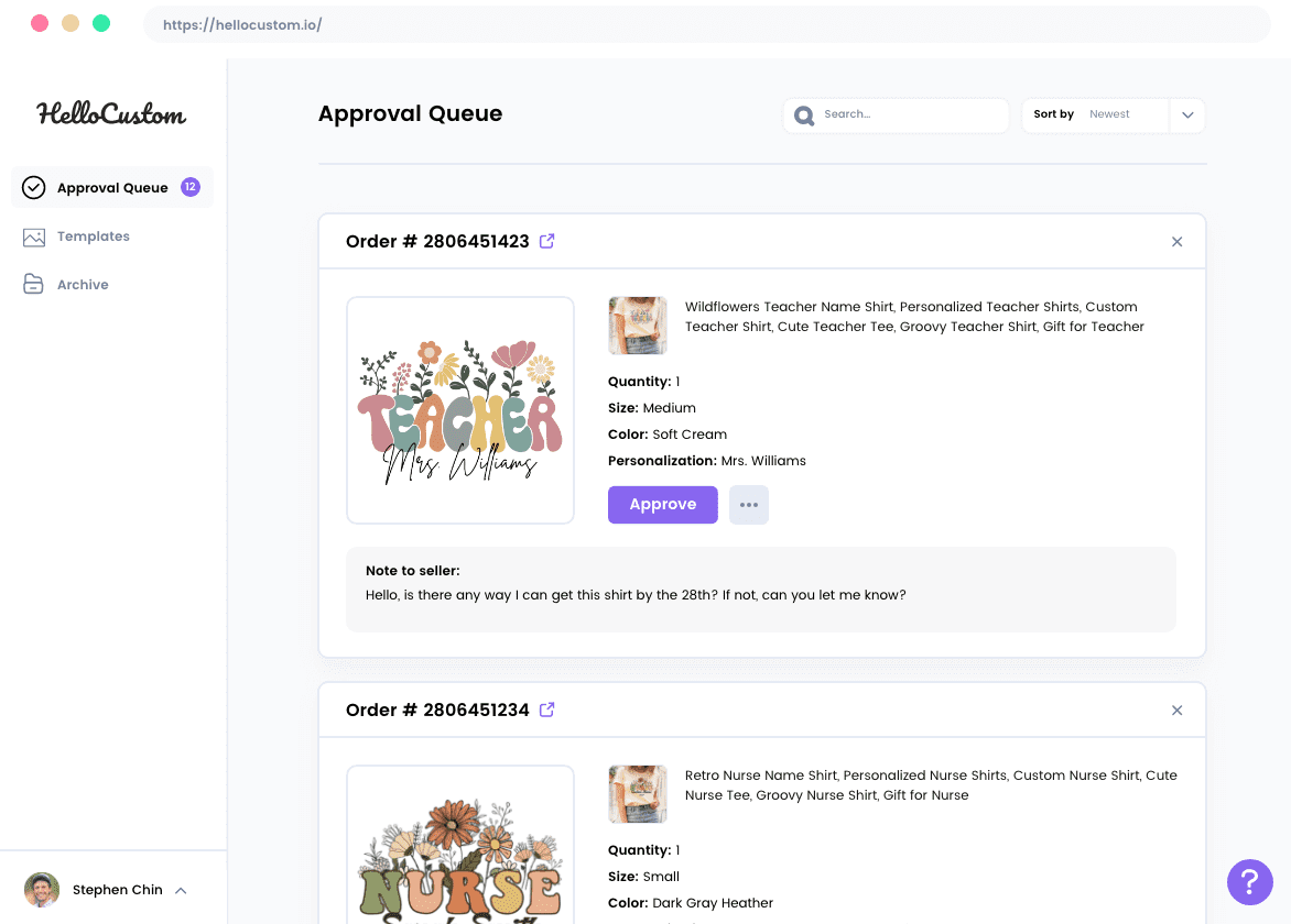 HelloCustom Screenshot