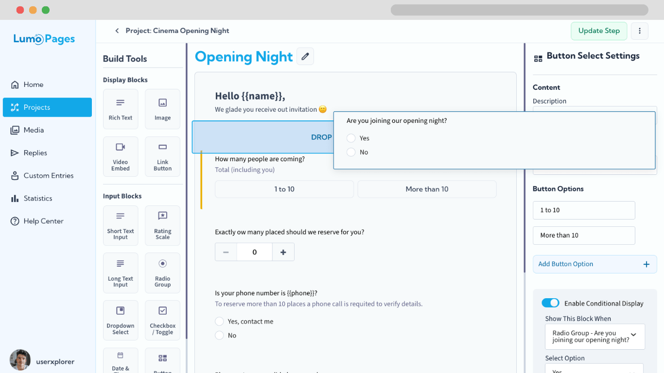 LumoPages Screenshot