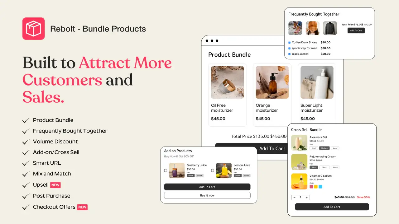 Rebolt Bundle Products Screenshot