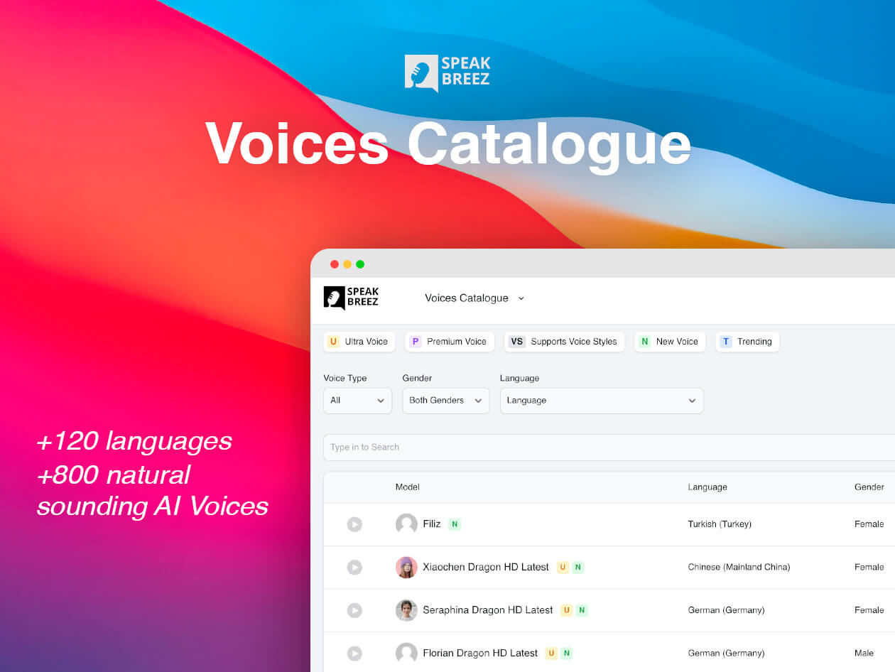 SpeakBreez AI Screenshot