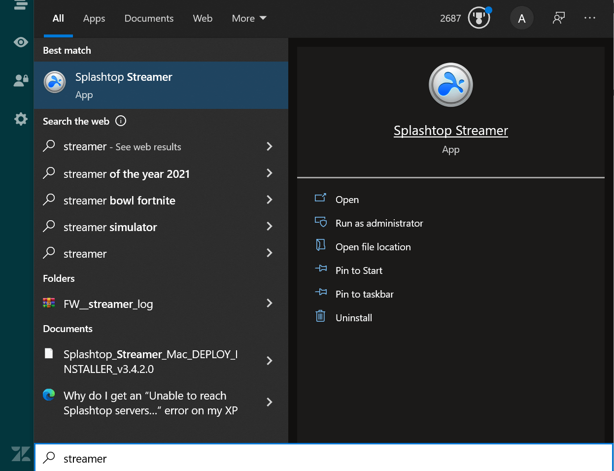 Splashtop Screenshot