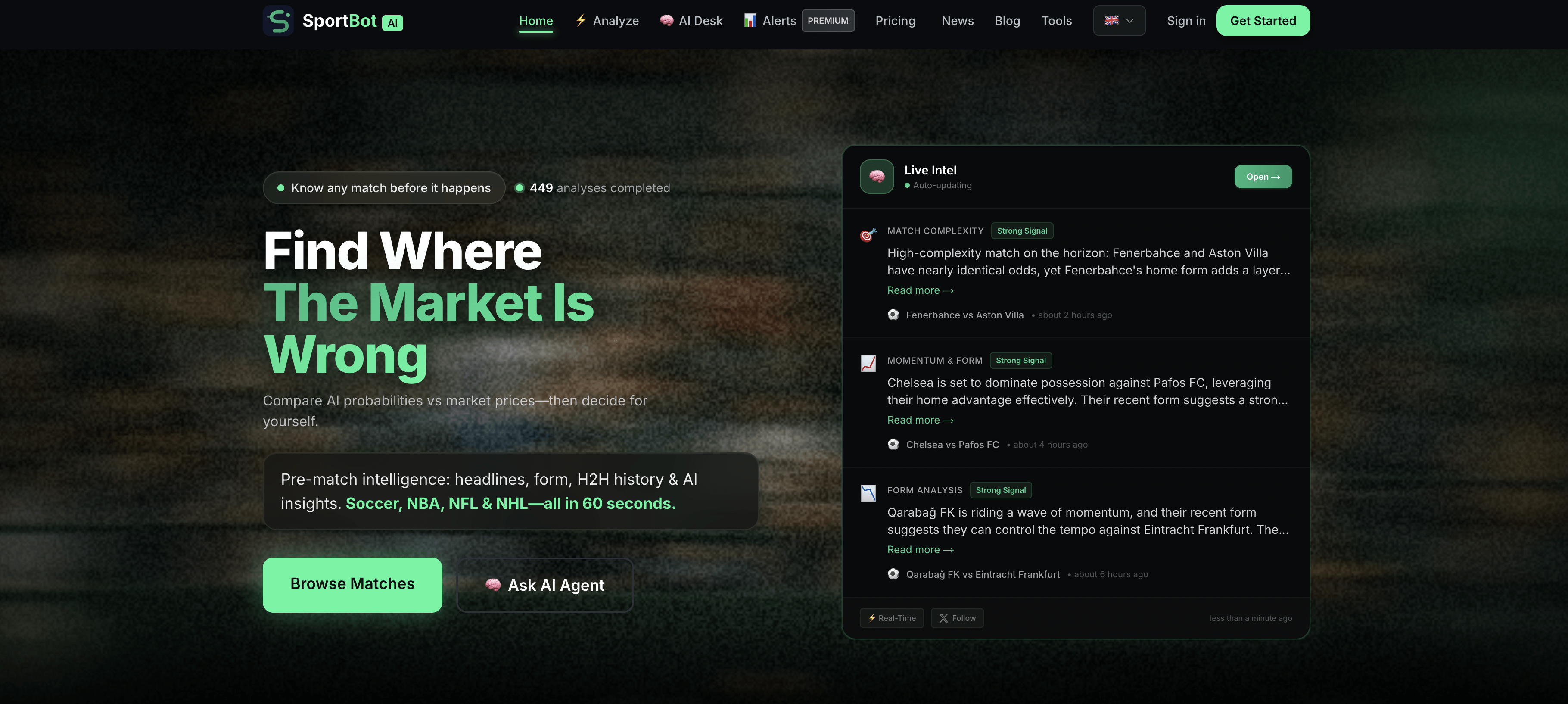 SportBot AI Screenshot