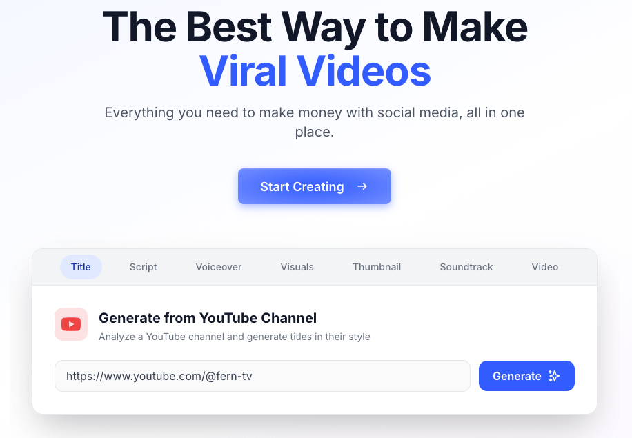 TubeGen AI Screenshot
