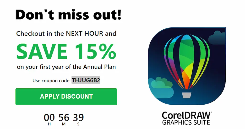 CorelDRAW Graphics Suite Discount Coupon