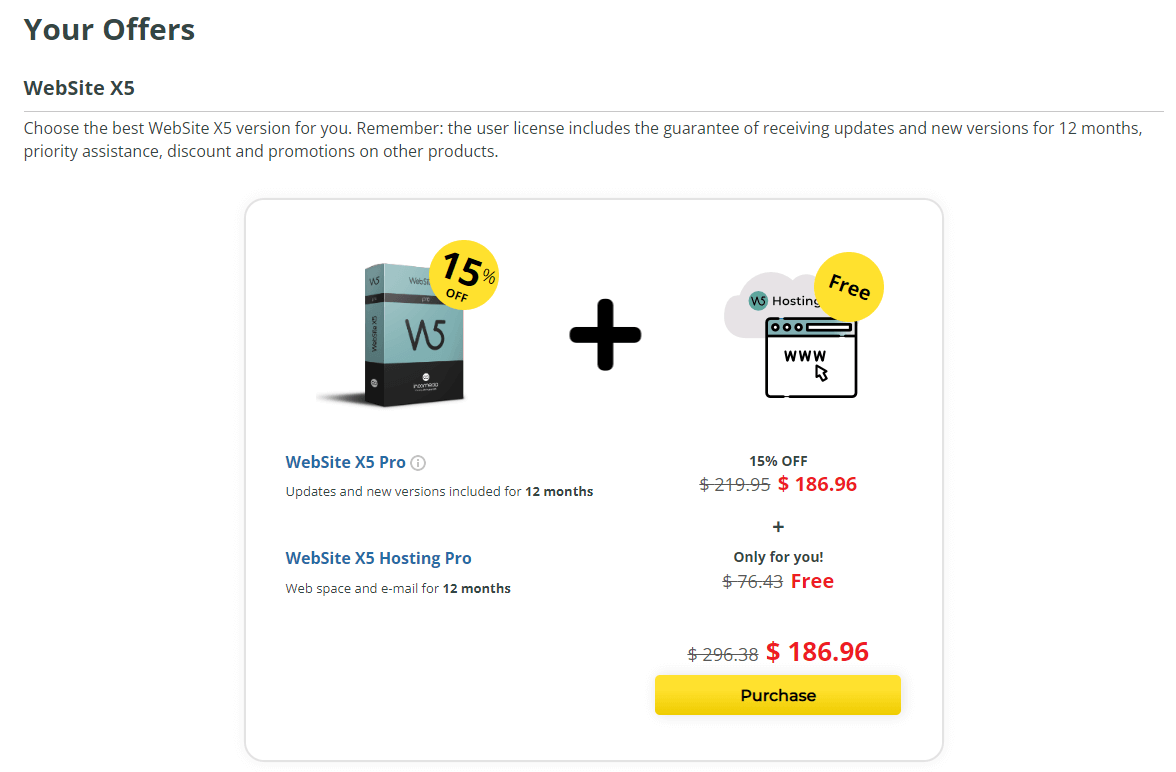 WebSite X5 Offers