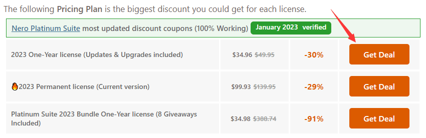 Activate Nero Platinum Suite Discount Coupon
