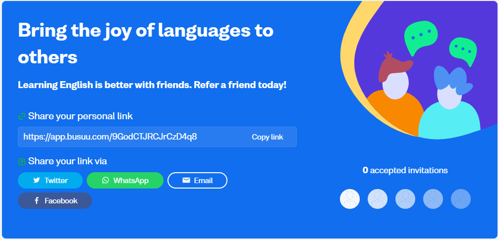 Busuu referral program