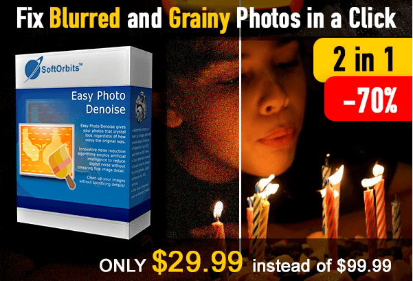 Easy Photo Denoise + Easy Photo Unblur - Save 70% Limited Time Only