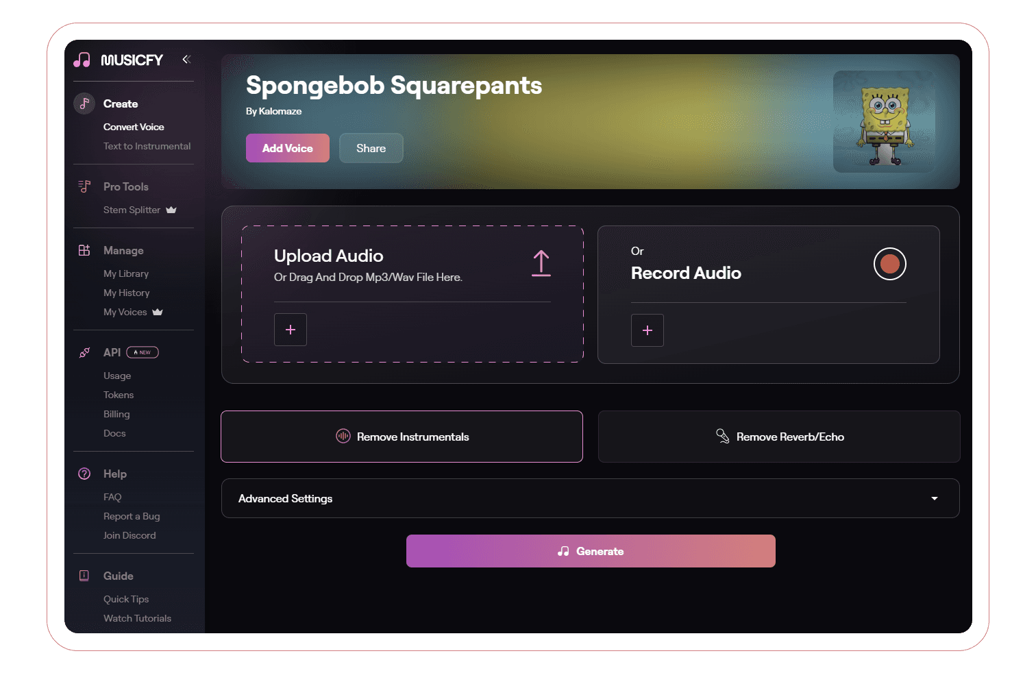 Musicfy Screenshot