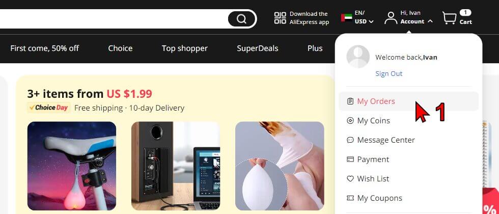 Ali Invoice Screenshot