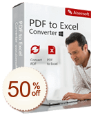 Aiseesoft PDF to Excel Converter Discount Coupon