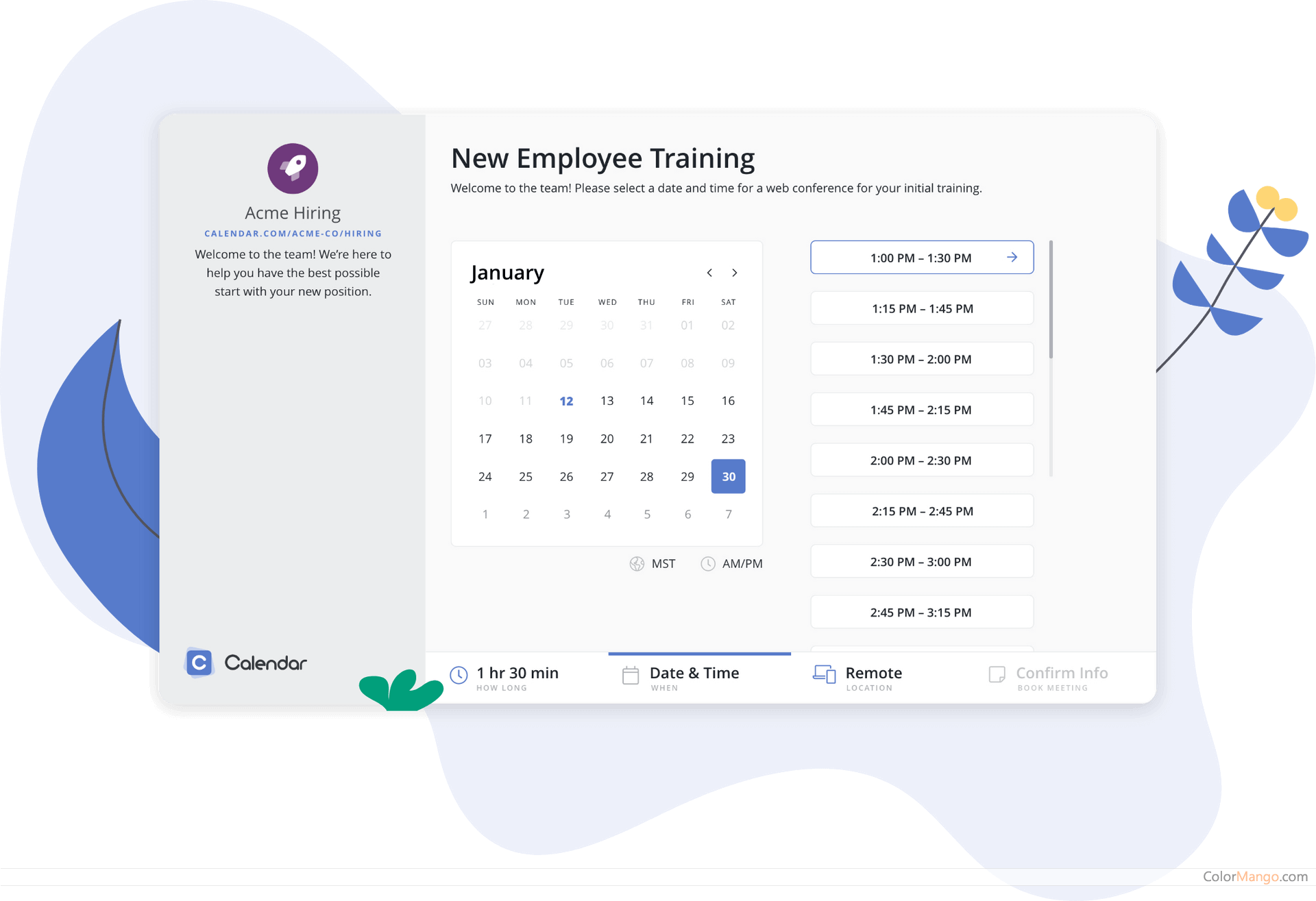 Calendar.com Screenshot