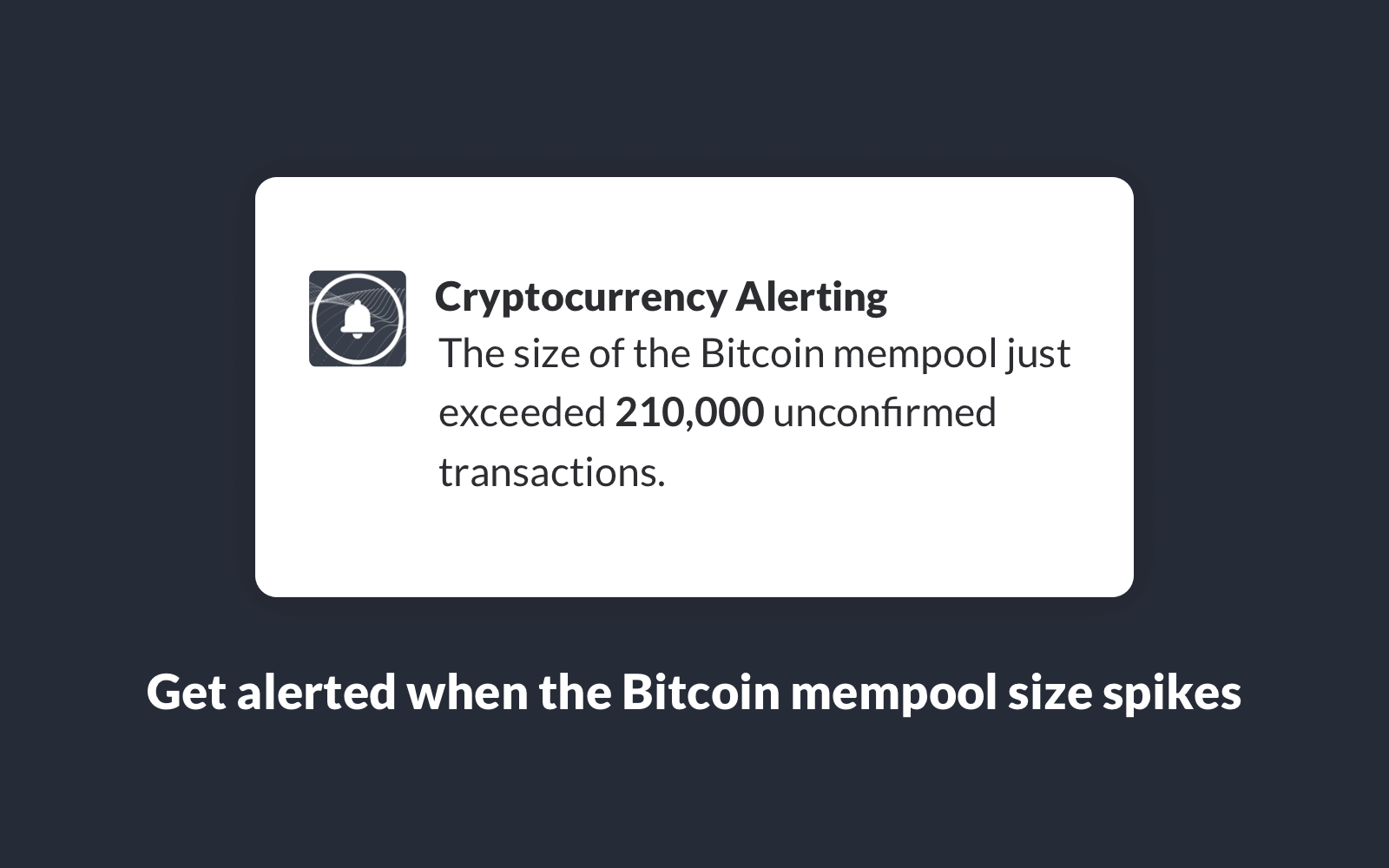 Cryptocurrency Alerting Discount Coupon Code