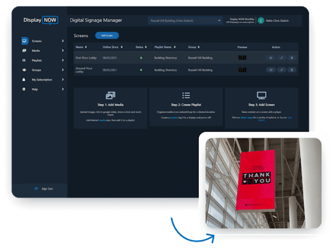 Display NOW Screenshot