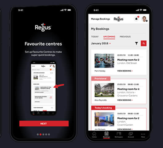 Regus Screenshot