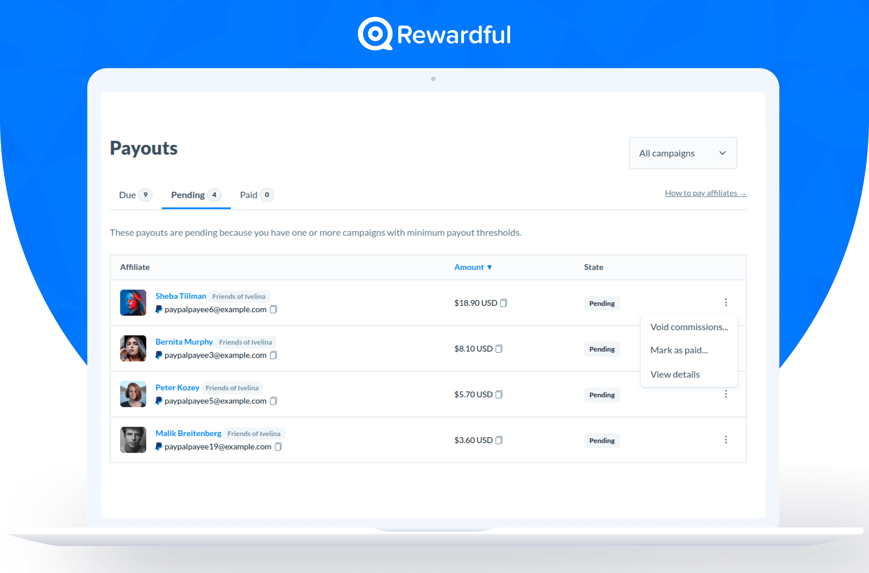Rewardful Screenshot