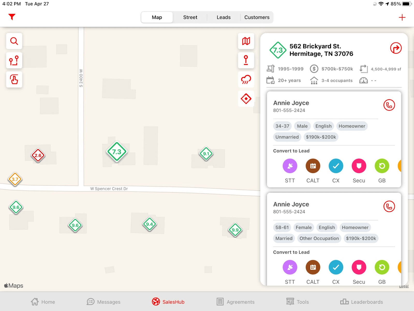 SalesRabbit Screenshot