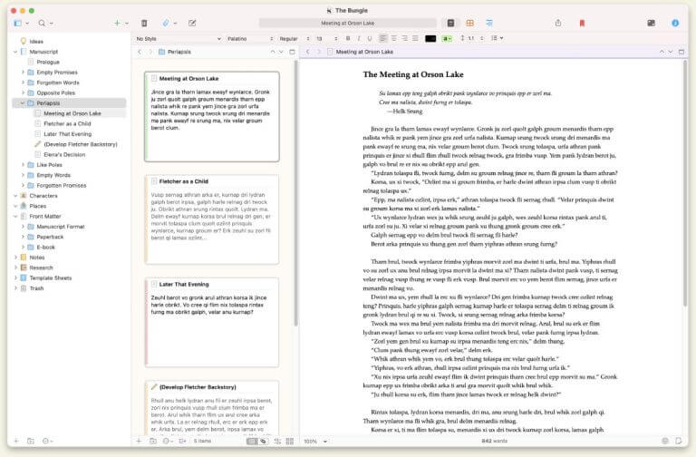 Scrivener Screenshot