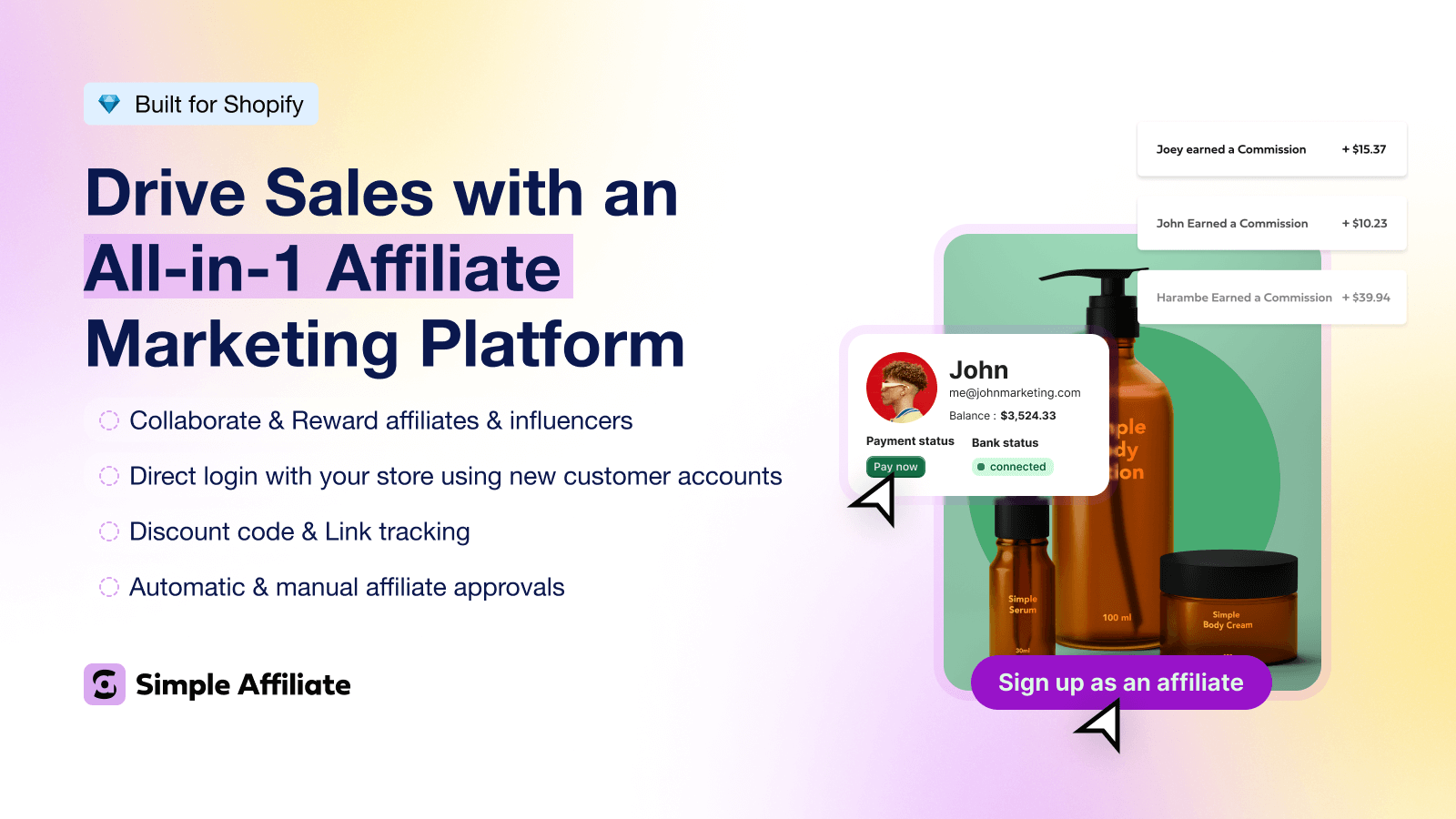 Simple Affiliate Screenshot
