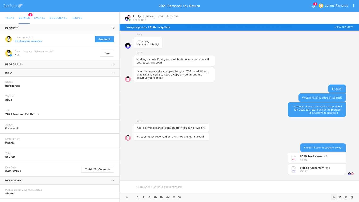 Taxfyle Screenshot