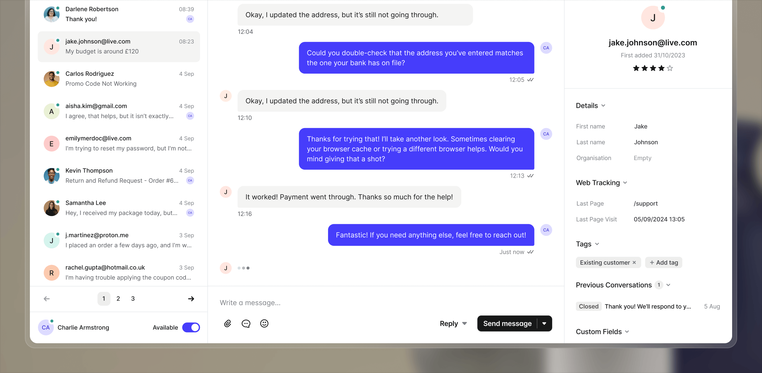 Transpond Screenshot