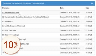 Bootstrap File Listing Discount Coupon Code