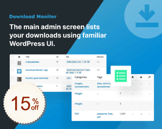 Download Monitor Discount Coupon Code