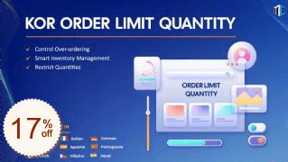 KOR Order Limits Quantity Discount Coupon Code