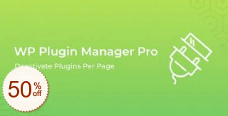 WP Plugin Manager Pro Discount Coupon Code