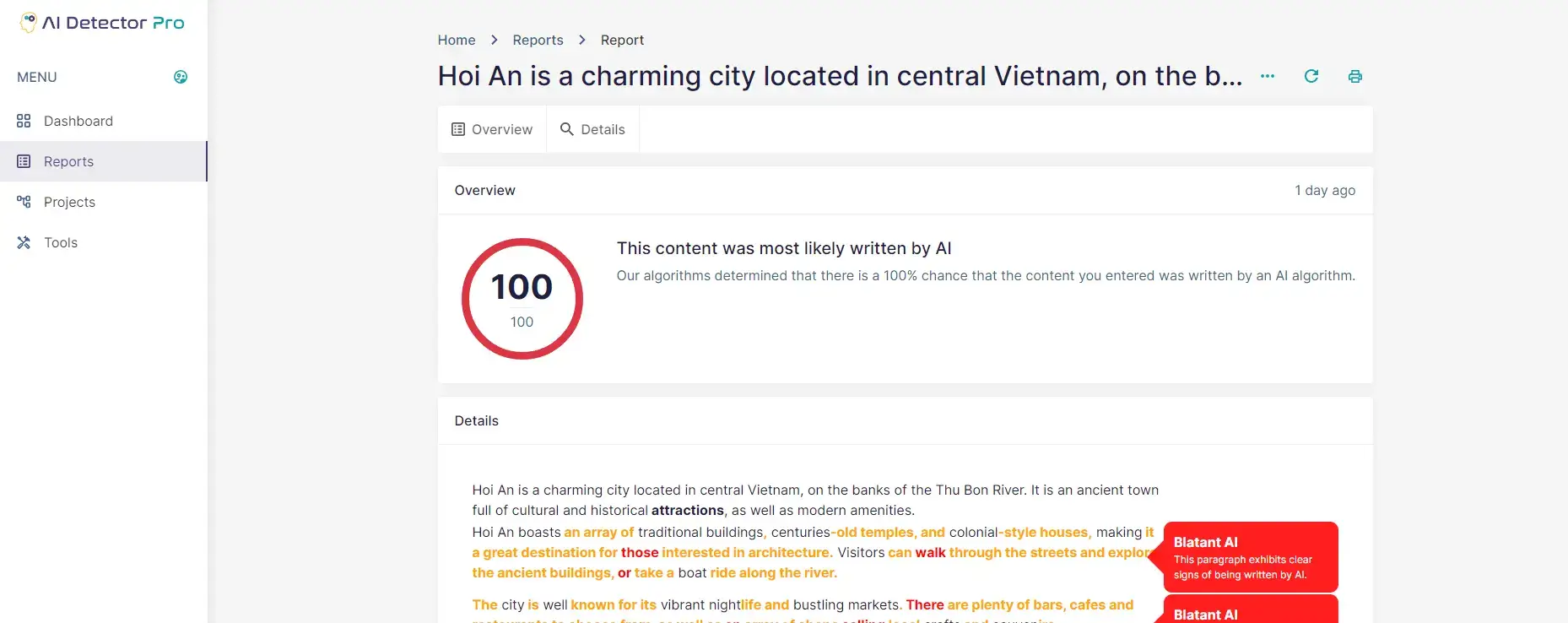 AI Detector Pro Screenshot