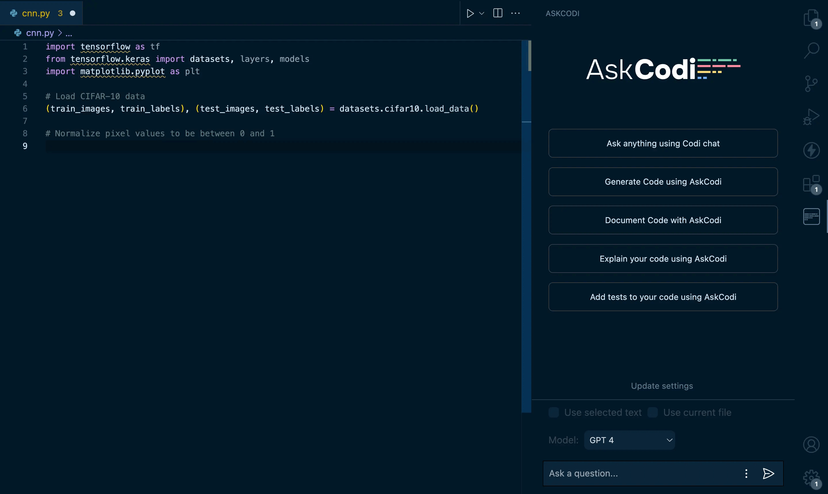 AskCodi Screenshot
