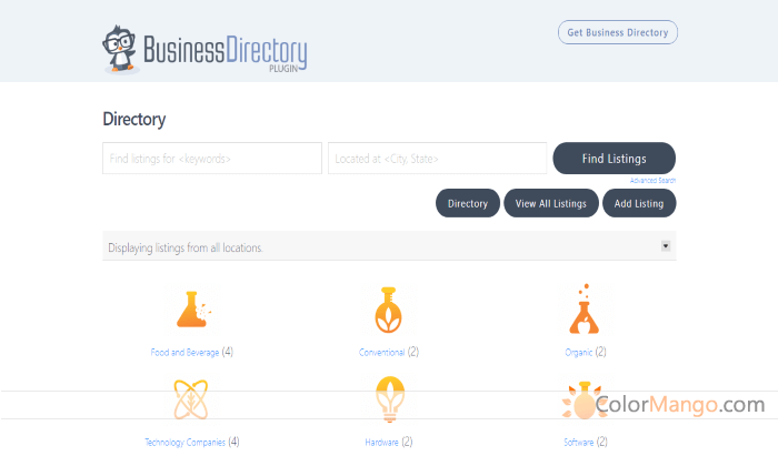 Business Directory Plugin Screenshot