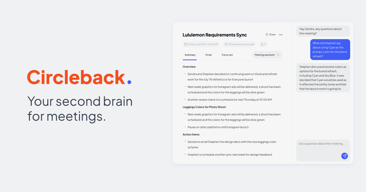 Circleback AI Screenshot