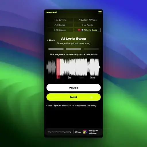 Covers AI Screenshot