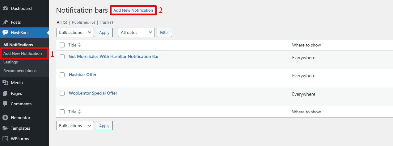 HashBar Screenshot