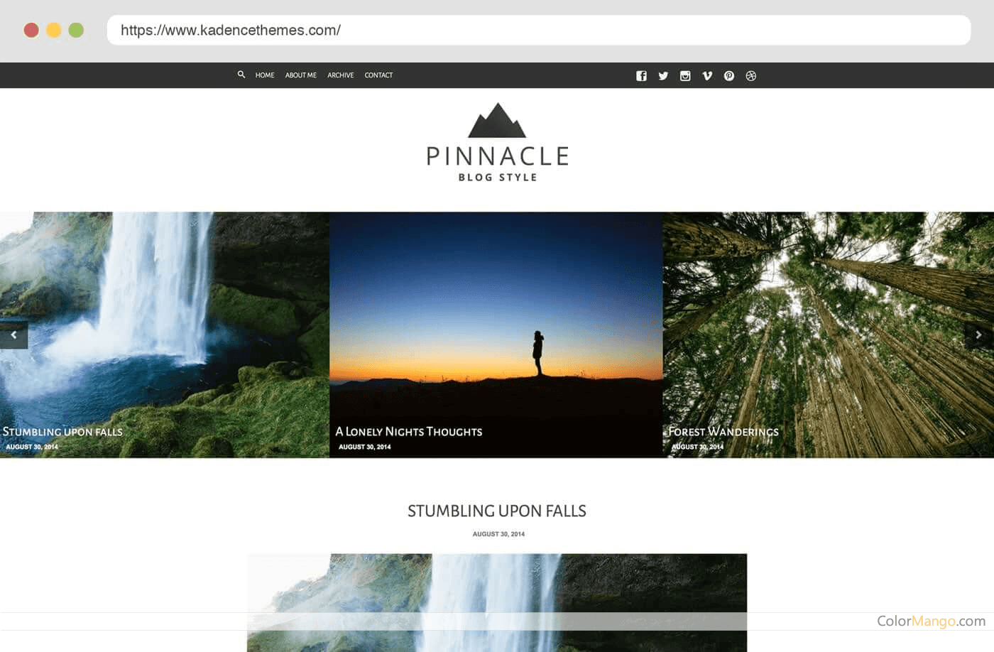 Kadence Pinnacle Theme Screenshot
