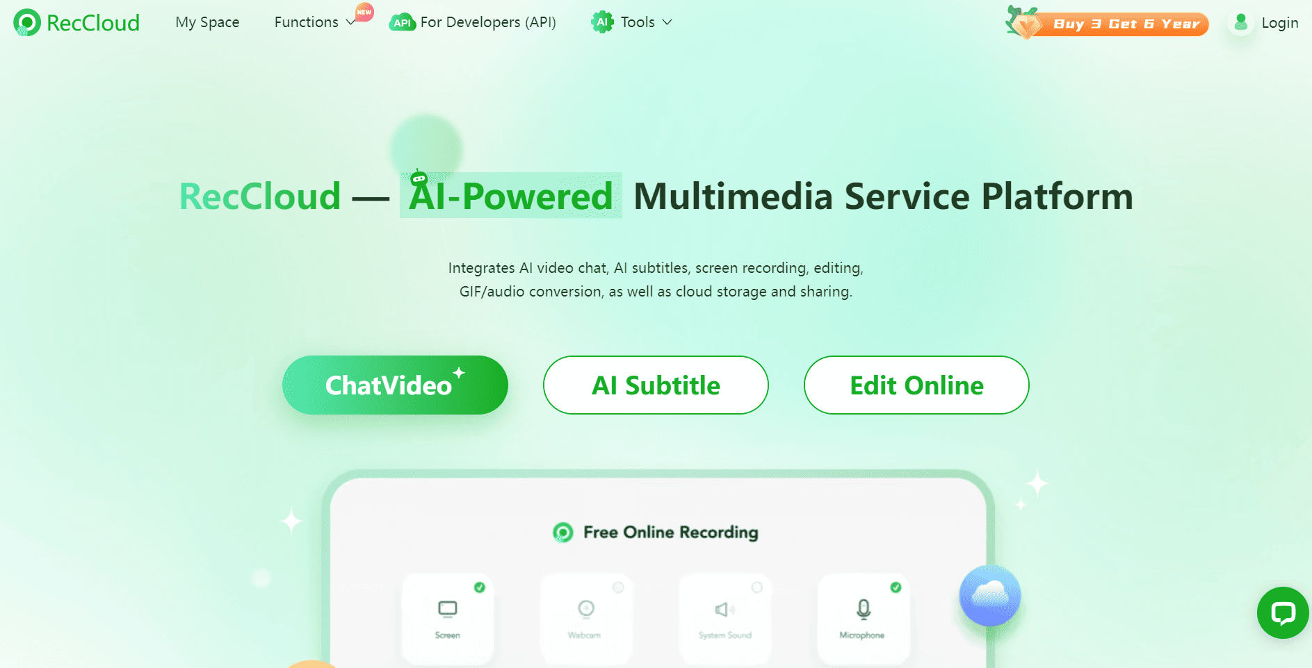RecCloud AI Screenshot