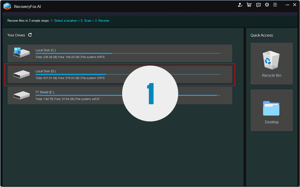 RecoveryFox AI Screenshot