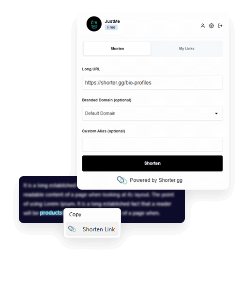 Shorter.gg Screenshot