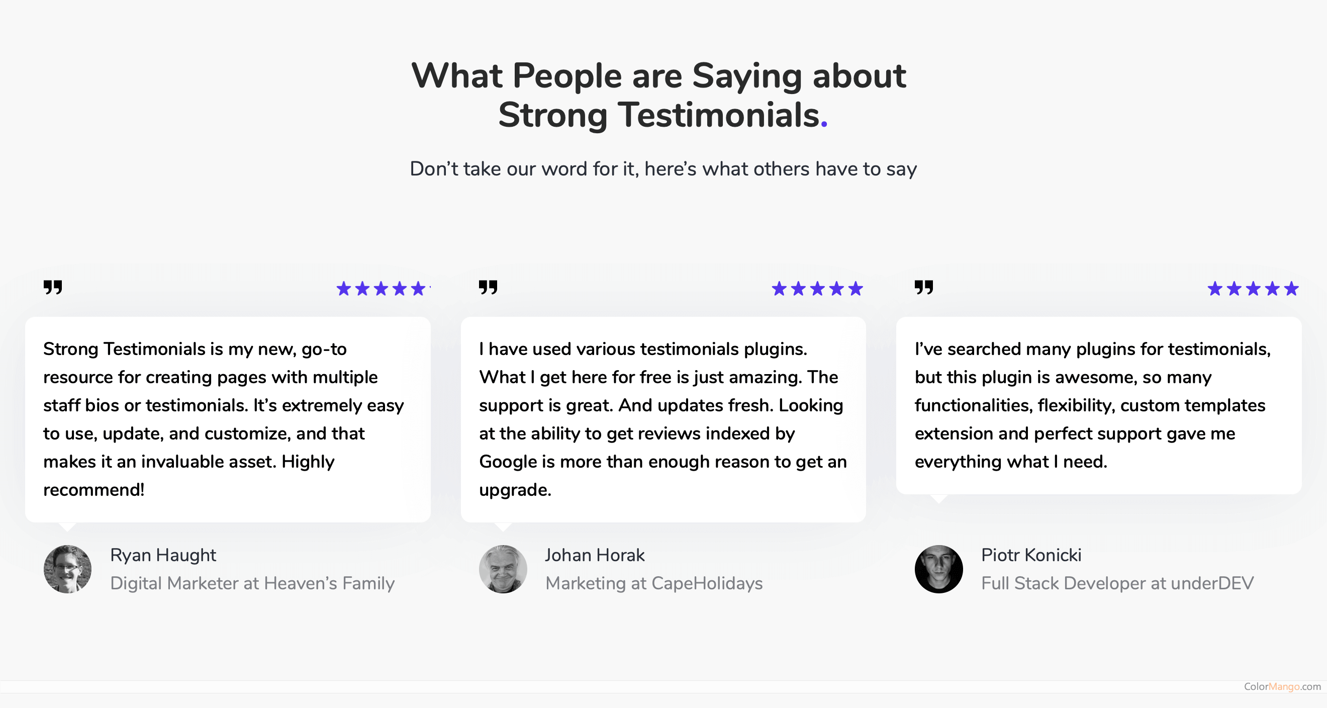 Strong Testimonials Screenshot