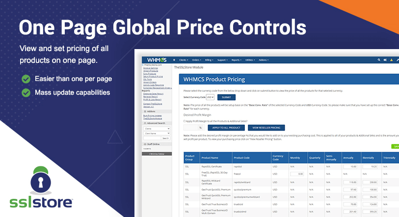 The SSL Store Screenshot