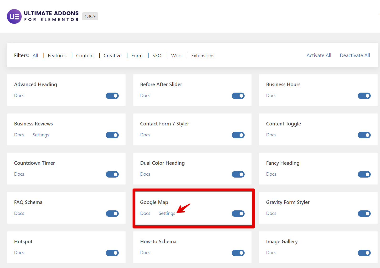 Ultimate Addons for Elementor Screenshot