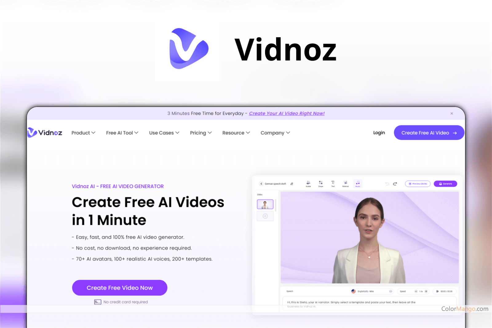 Vidnoz AI Screenshot
