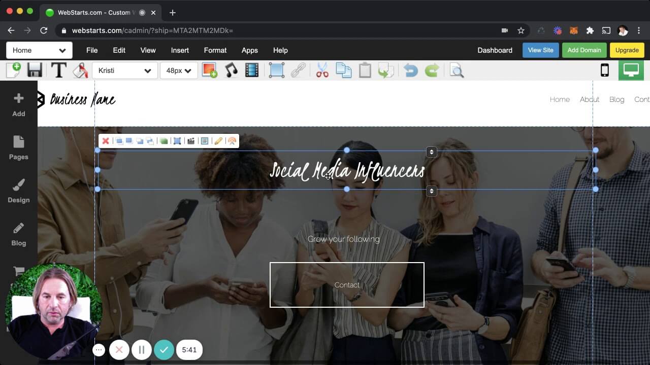 WebStarts Screenshot