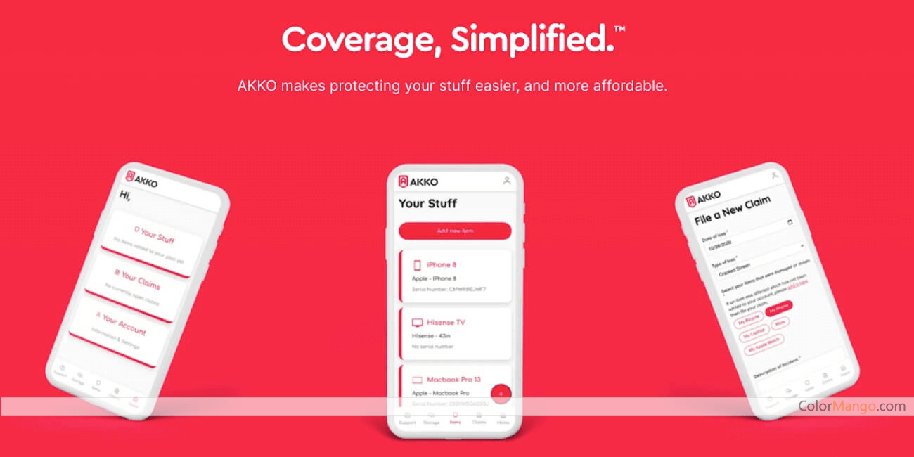 AKKO Phone Insurance Screenshot
